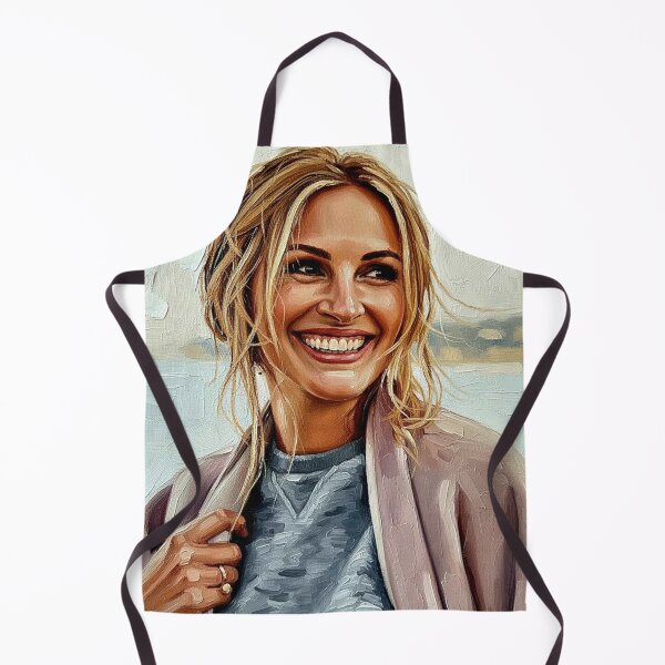 Item preview, The Golden Smile: Julia Roberts Luminous Coastal Portrait designed and sold by Art's Diner.