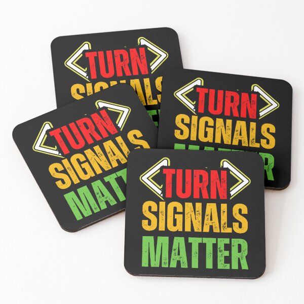 Item preview, Turn Signals Matter – Funny Driver Safety Distressed Red, Yellow & Green Text Design for Car Lovers & Road Awareness designed and sold by GFamilyC.