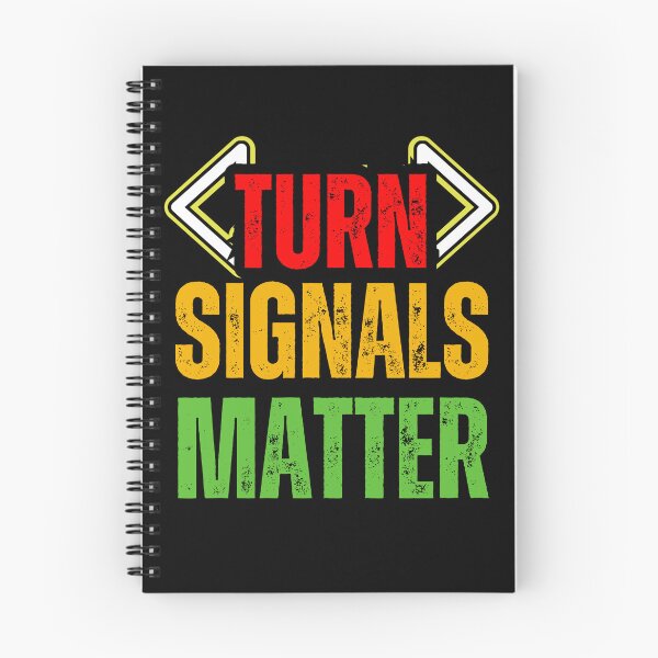 Item preview, Turn Signals Matter – Funny Driver Safety Distressed Red, Yellow & Green Text Design for Car Lovers & Road Awareness designed and sold by GFamilyC.