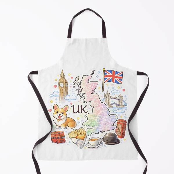 Item preview, Cute Kawaii United Kingdom Map designed and sold by MIArt Studio.