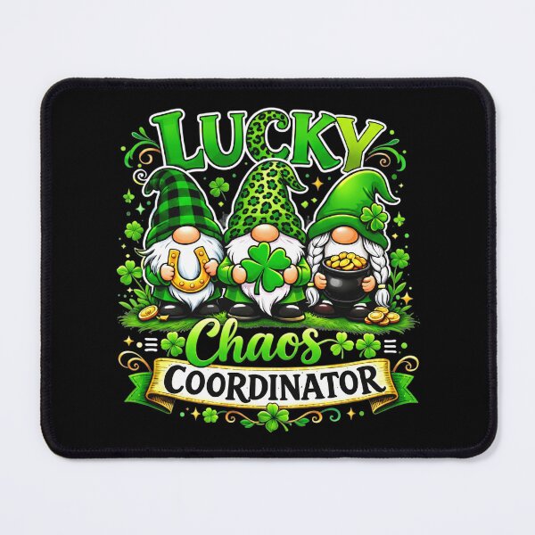 Item preview, Lucky Chaos Coordinator St Patrick's Day Leopard Gnomes Irish designed and sold by clothesy7.