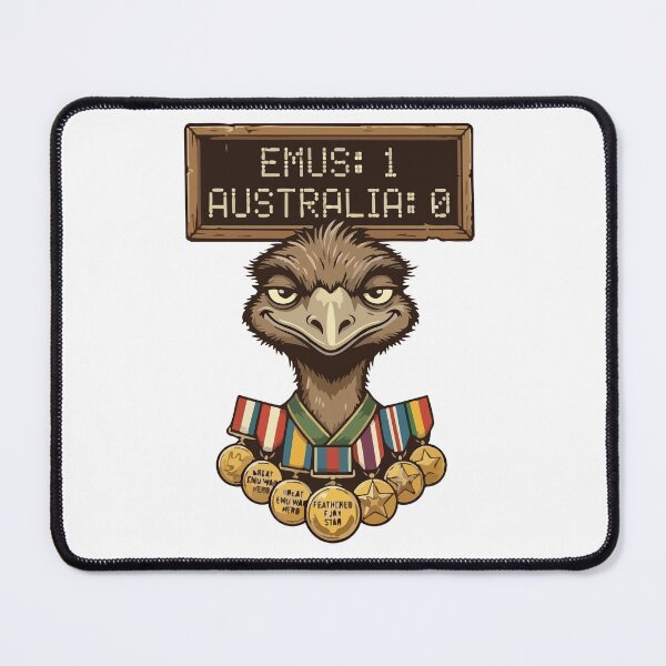 Item preview, Emus 1 Australia 0 Great Emu War History Meme designed and sold by Petzzz.