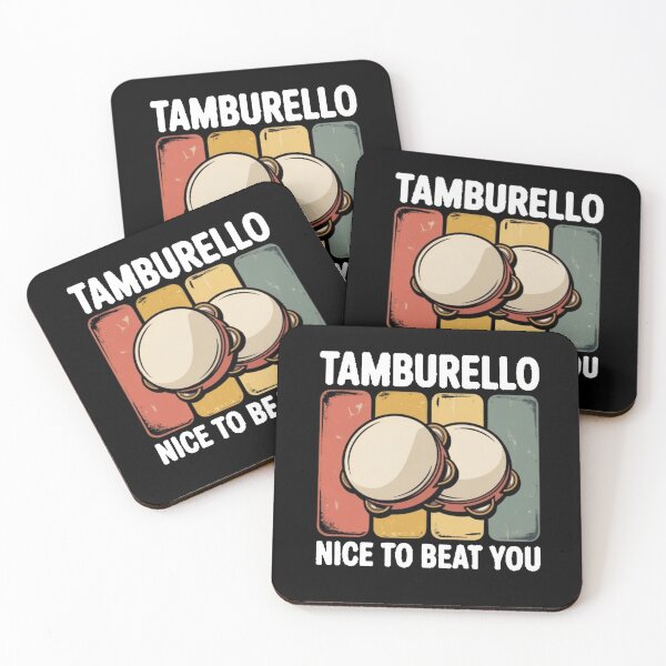 Item preview, Tamburello Player Tamburello Funny Musician Vintage designed and sold by BHMARTS.