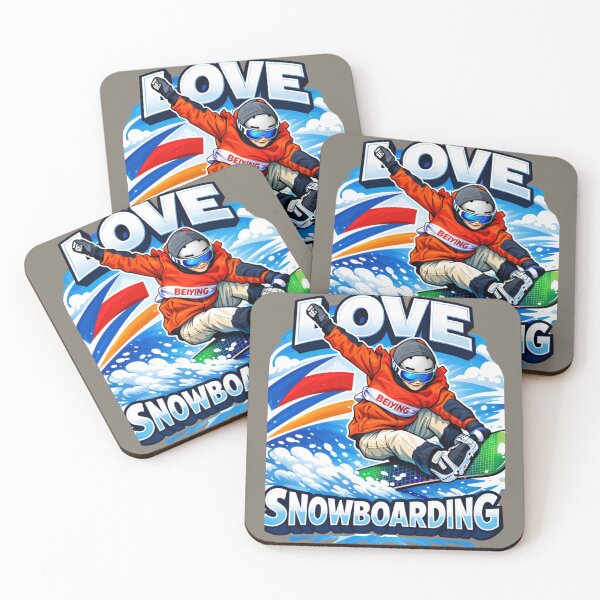Item preview, Love Snowboarding – Dynamic Winter Sports Snowboarder Art Design designed and sold by Bizertart.