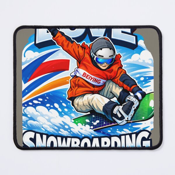 Item preview, Love Snowboarding – Dynamic Winter Sports Snowboarder Art Design designed and sold by Bizertart.