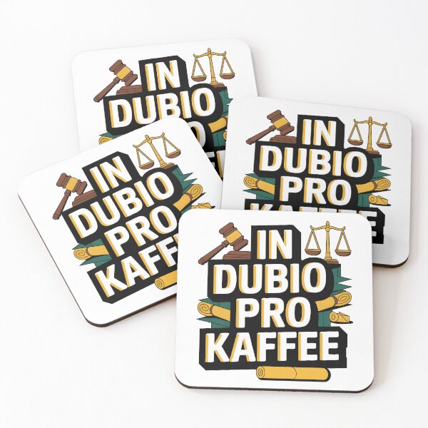 Item preview, IN DUBIO PRO KAFFEE Law Court Lawyer Judge Jurist designed and sold by Carl's Clothing.