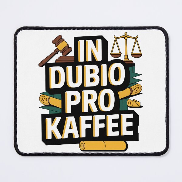 Item preview, IN DUBIO PRO KAFFEE Law Court Lawyer Judge Jurist designed and sold by Carl's Clothing.