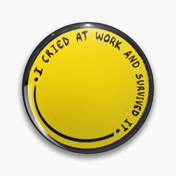 Item preview, I Cried at Work and Survived Sticker designed and sold by ghostieking.