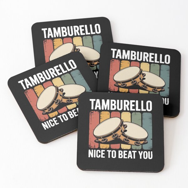 Item preview, Tamburello Player Tamburello Funny Musician Vintage designed and sold by BHMARTS.