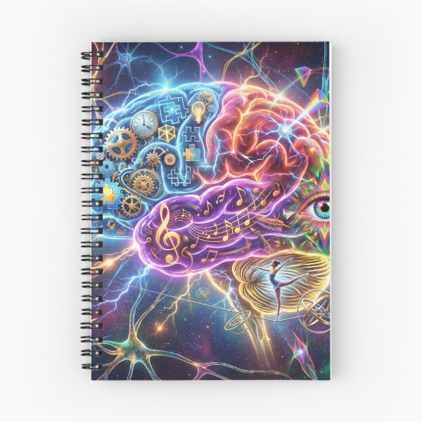 Item preview, Functional Brain Map - Artistic Neuroscience Concept designed and sold by TheRichGallery.