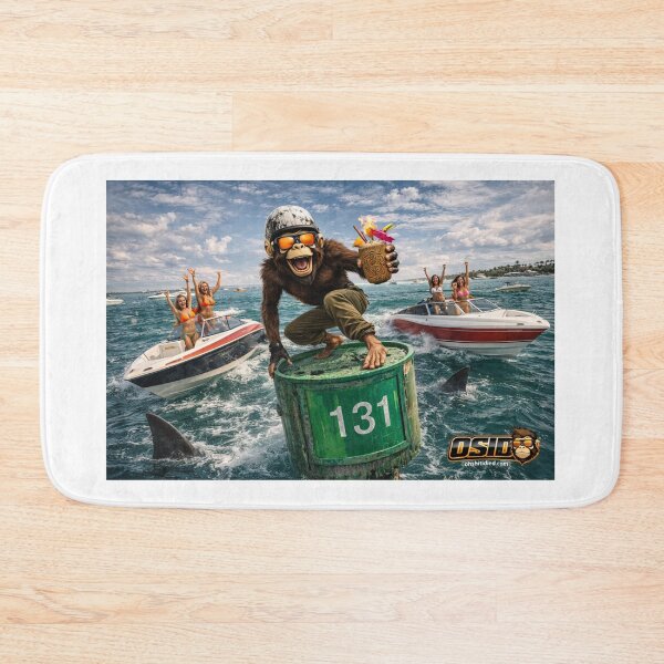 Item preview, OSID 131 Mayhem – Party Monkey Shark Boating Chaos designed and sold by 131Mayhem.