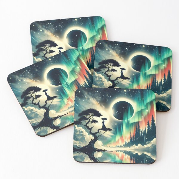 Item preview, Northern Lights and Woman, Ai Generated Art   designed and sold by ACC .