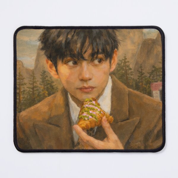Item preview, BTS Kim Taehyung as Mr. Three bites of croissant | bts V | THV  designed and sold by moteesshop.