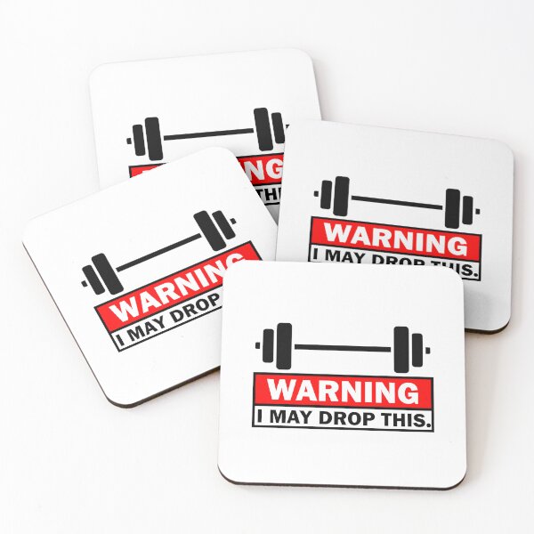 Item preview, Warning I May Drop This – Funny Fitness & Bodybuilding Design designed and sold by Fuechse.