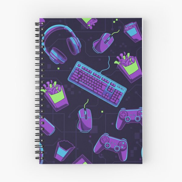 Item preview, Tech & Treats Gaming Pattern designed and sold by StickVerse by Owais.