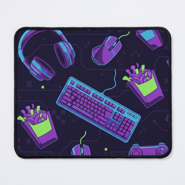 Item preview, Tech & Treats Gaming Pattern designed and sold by StickVerse by Owais.