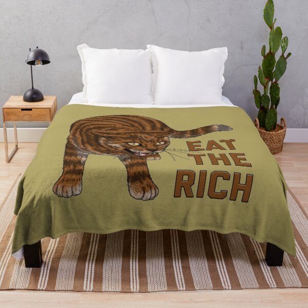 Item preview, Eat The Rich Angry Cat designed and sold by Art by Veya.