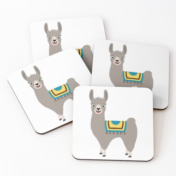 Item preview, Happy Cute Llama designed and sold by Captain Creative.