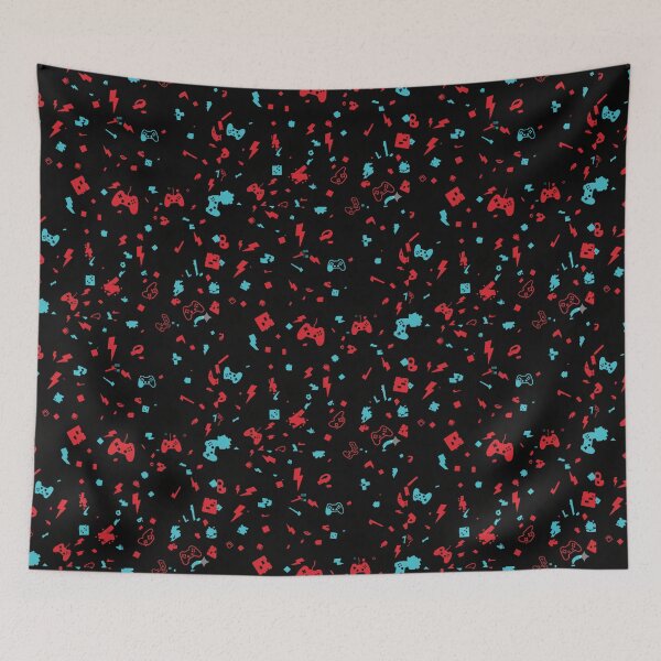 Item preview, Retro Gamer Chaos Pattern designed and sold by StickVerse by Owais.