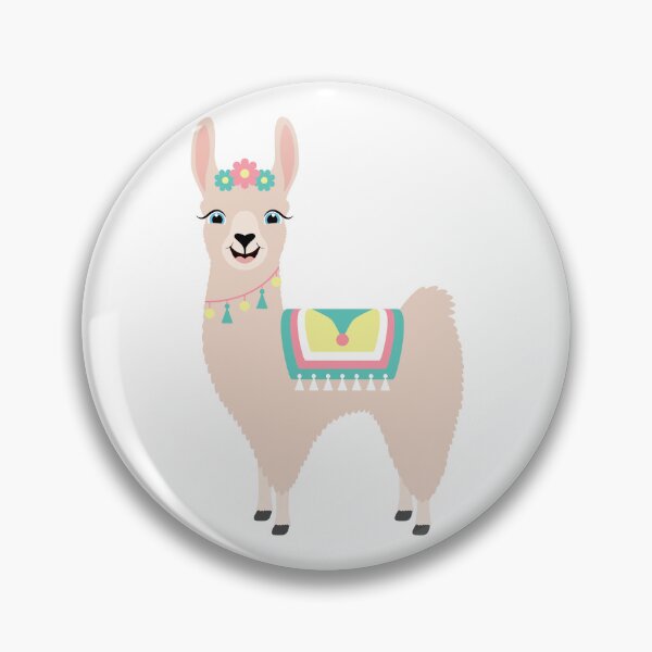 Item preview, Happy Cute Llama designed and sold by Captain Creative.