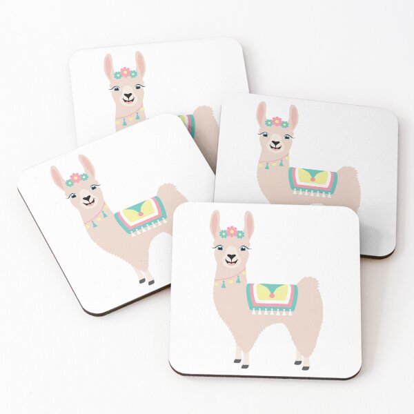 Item preview, Happy Cute Llama designed and sold by Captain Creative.
