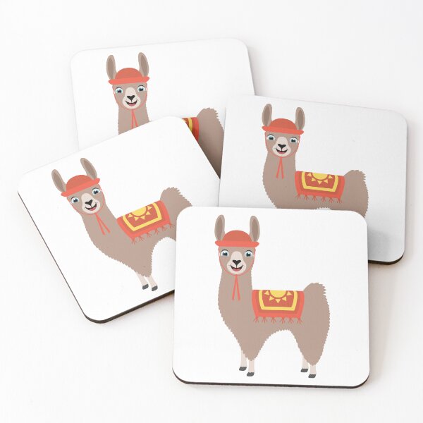 Item preview, Happy Cute Llama designed and sold by Captain Creative.