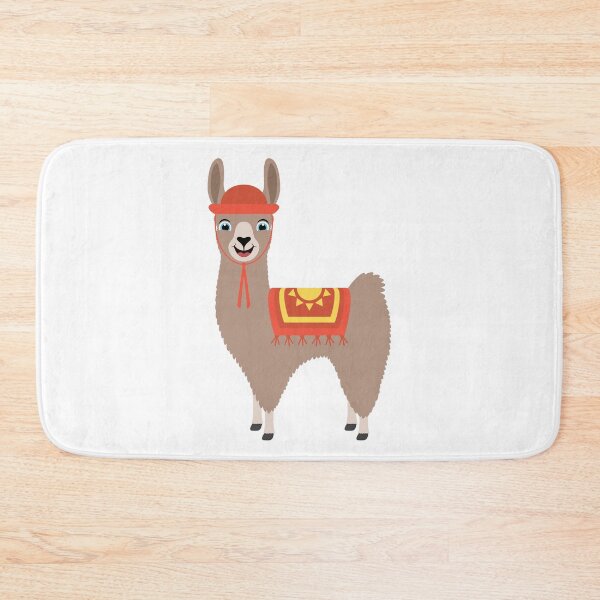 Item preview, Happy Cute Llama designed and sold by Captain Creative.