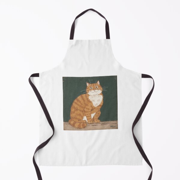 Item preview, Smug Ginger Cat Folk Art - Naive Portrait designed and sold by PictorialWhimsy.