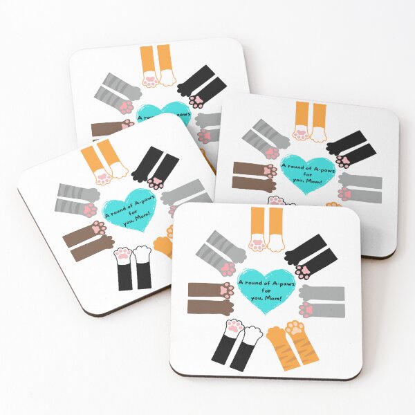 Item preview, A Round of A-paws For You, Mom! designed and sold by MYCatStuff.
