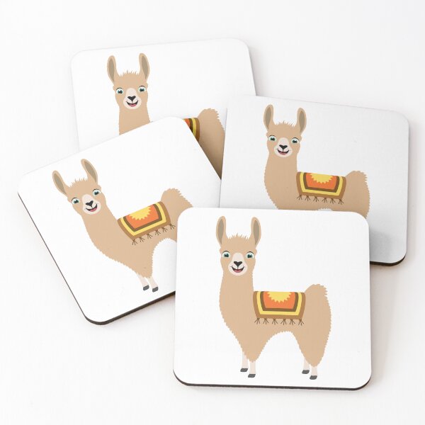 Item preview, Happy Cute Llama designed and sold by Captain Creative.