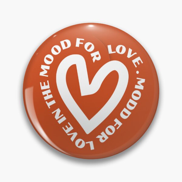 Item preview, In The Mood For Love — Typographic Heart Sticker designed and sold by SassouPrints.