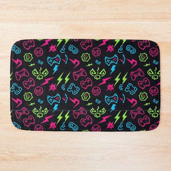 Item preview, Neon Gaming Adventure Pattern designed and sold by StickVerse by Owais.