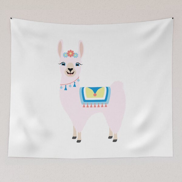 Item preview, Happy Cute Llama designed and sold by Captain Creative.