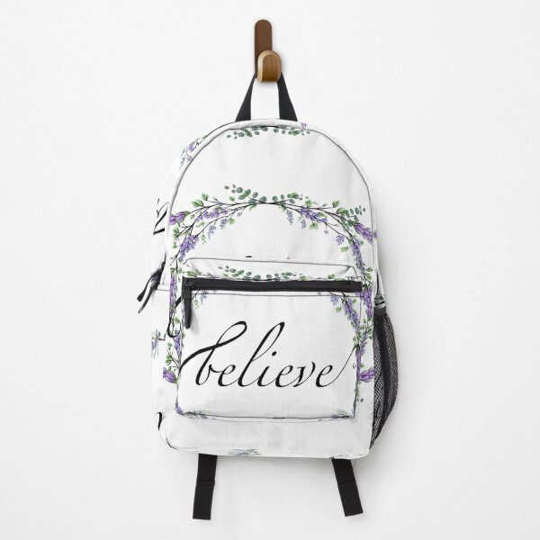 Item preview, Eucalyptus and Lavender, “Believe”, romantic calligraphy designed and sold by hollycooper.