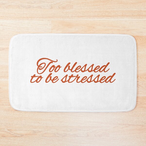 Item preview, Too Blessed To Be Stressed — Typographic Sticker designed and sold by SassouPrints.