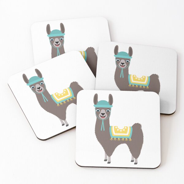 Item preview, Happy Cute Llama designed and sold by Captain Creative.