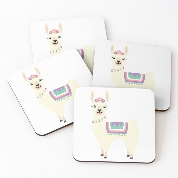 Item preview, Happy Cute Llama designed and sold by Captain Creative.