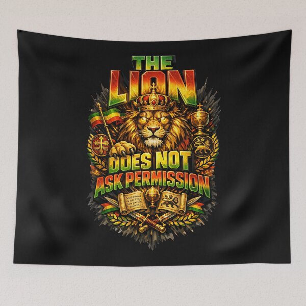 Item preview, The Lion Does Not Ask Permission designed and sold by SavvyEarth.