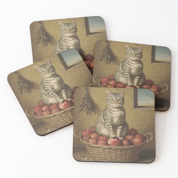 Item preview, Harvest Cat Folk Art - Primitive Portrait designed and sold by PictorialWhimsy.