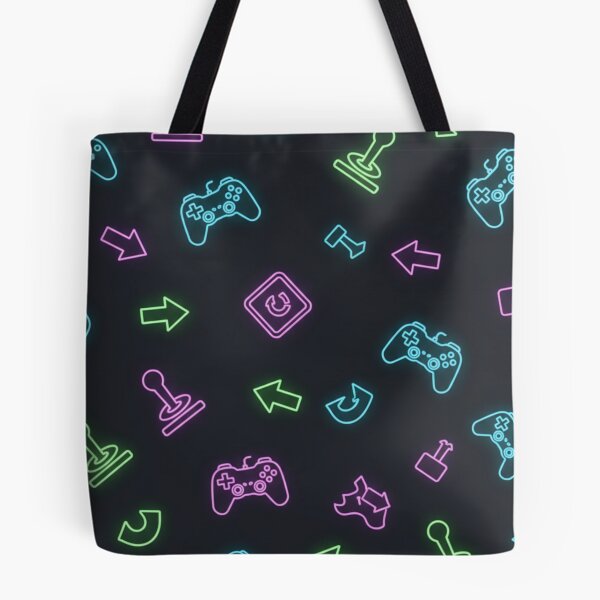 Item preview, Retro Arcade Glow Pattern designed and sold by StickVerse by Owais.