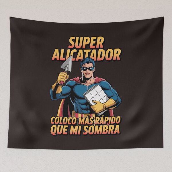 Item preview, Super Tiler – I Lay Tiles Faster Than My Shadow – Construction Humor designed and sold by thenewking.