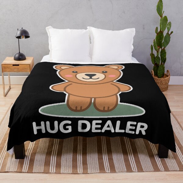 Item preview, Hug Dealer - Cute Teddy Bear Funny Pun designed and sold by Shape Snip Studio.