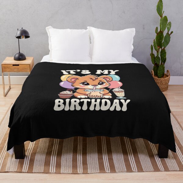 Item preview, It's My Birthday Cute Animal Boba Tea Birthday Celebration designed and sold by GrumpySableye.