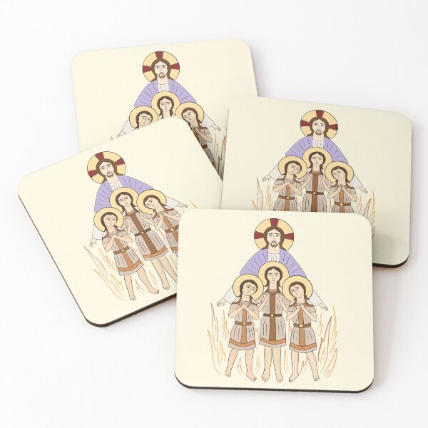 Item preview, Ananias, Azarias, Mishael - 3 Saintly Youth in Fire designed and sold by CopticByDesign.