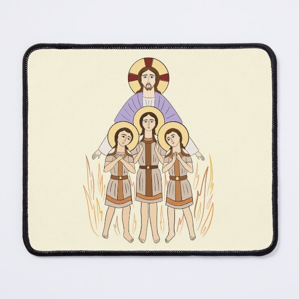 Item preview, Ananias, Azarias, Mishael - 3 Saintly Youth in Fire designed and sold by CopticByDesign.