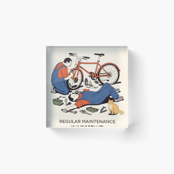 Item preview, Bike Mechanic Humor Art designed and sold by Matinez Pink.