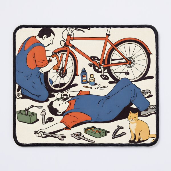 Item preview, Bike Mechanic Humor Art designed and sold by Matinez Pink.