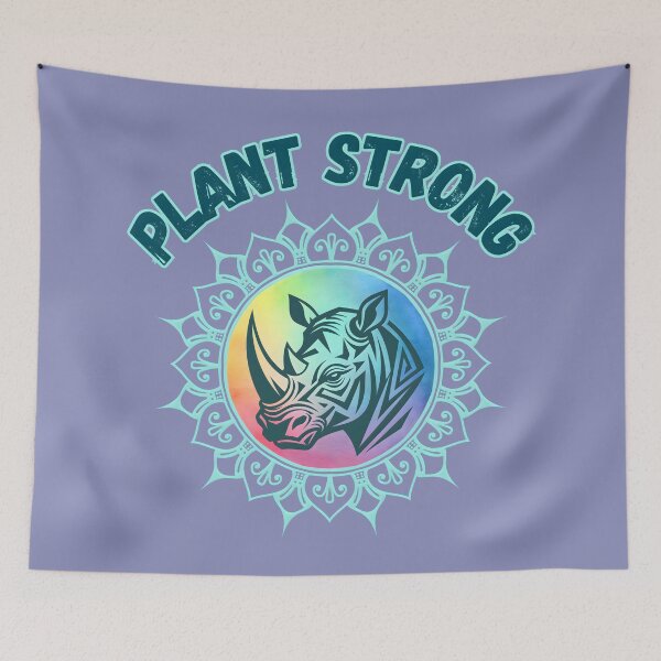 Item preview, Plant-Strong Rhino designed and sold by Nightshade Pixie Creations.
