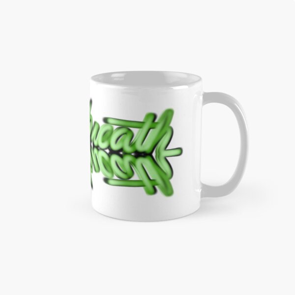 Item preview,  Just breath, green neon calligraphy script handwritten inspiration  designed and sold by hollycooper.