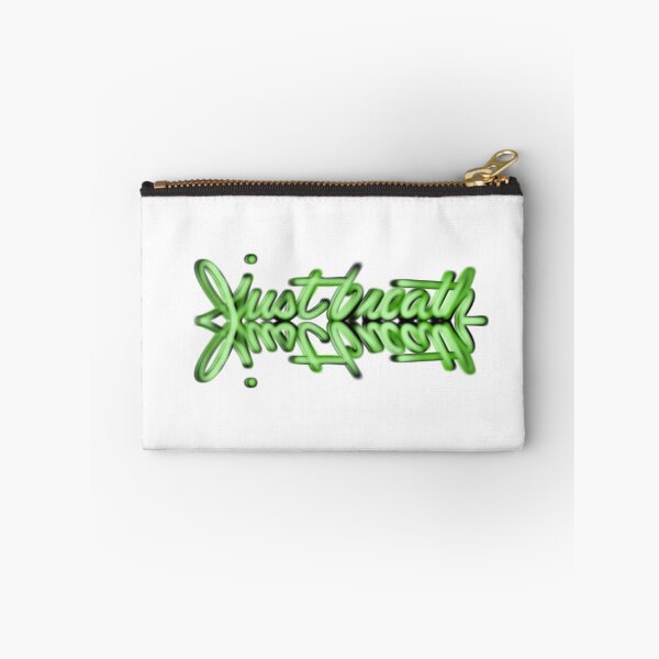 Item preview,  Just breath, green neon calligraphy script handwritten inspiration  designed and sold by hollycooper.